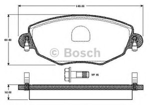 Фото Гальмівні колодки Bosch 0 986 TB2 819