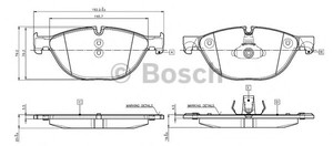 Фото Комплект гальмівних колодок, дискове гальмо Bosch 0 986 TB3 137