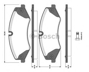 Фото Гальмівні колодки Bosch 0 986 TB3 098