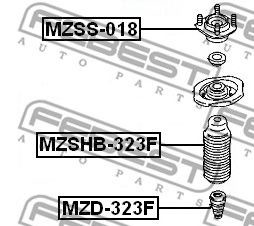 Фото Опора амортизатора Mazda 323 98-04 Febest MZSS018