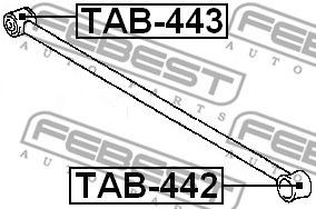 Фото Сайлентблок задньої подовжньої тяги Febest TAB443