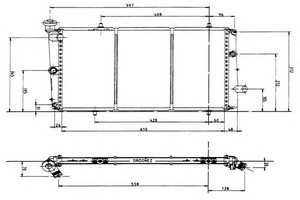 Фото Радіатор, охолодження двигуна ORDONEZ 1020286809
