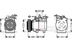 Фото Компресор кондиціонера VAN WEZEL 8200K138