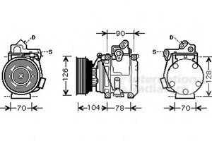 Фото Компресор кондиціонера VAN WEZEL 5300K441