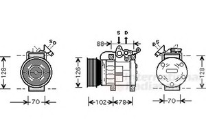Фото Компресор кондиціонера VAN WEZEL 0200K169