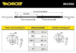 Фото Автозапчасть Monroe ML5248