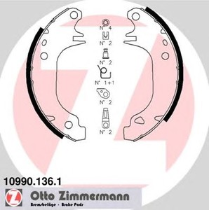 Фото Комплект гальмівних колодок Zimmermann 10990.136.1