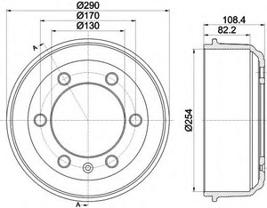 Фото Гальмівний барабан Behr Hella Service 8DT 355 300-521