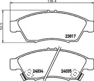 Фото Гальмівні колодки Behr Hella Service 8DB 355 011-081