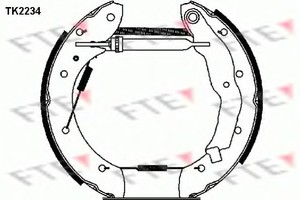 Фото Комплект гальмівних колодок FTE TK2234