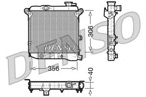 Фото Радіатор, охолодження двигуна Denso/Ketner DRM09002