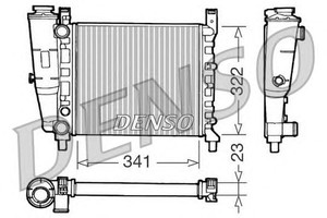 Фото Радіатор, охолодження двигуна Denso/Ketner DRM09141