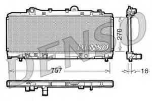 Фото Радіатор, охолодження двигуна Denso/Ketner DRM13001