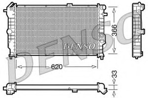 Фото Радіатор, охолодження двигуна Denso/Ketner DRM20021