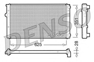 Фото Радіатор, охолодження двигуна Denso/Ketner DRM32009