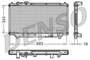 Фото Радіатор, охолодження двигуна Denso/Ketner DRM44002