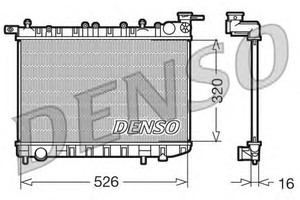 Фото Радіатор, охолодження двигуна Denso/Ketner DRM46015