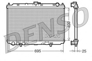 Фото Радіатор, охолодження двигуна Denso/Ketner DRM46016