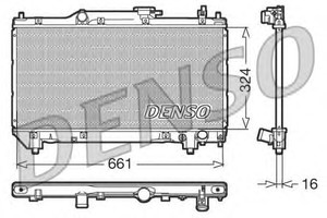 Фото Радіатор, охолодження двигуна Denso/Ketner DRM50015