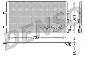 Фото Конденсатор, кондиціонер Denso/Ketner DCN10017