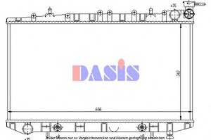 Фото Радіатор, охолодження двигуна AKS DASIS 070081N