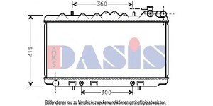 Фото Радіатор, охолодження двигуна AKS DASIS 070670N