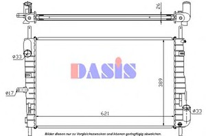 Фото Радіатор, охолодження двигуна AKS DASIS 090001N