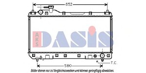 Фото Радіатор, охолодження двигуна AKS DASIS 210095N