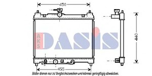 Фото Радіатор, охолодження двигуна AKS DASIS 210201N