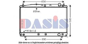 Фото Радіатор, охолодження двигуна AKS DASIS 210219N