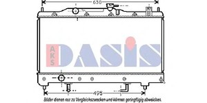 Фото Радіатор, охолодження двигуна AKS DASIS 211980N