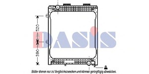 Фото Радіатор, охолодження двигуна AKS DASIS 260003N