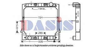 Фото Радіатор, охолодження двигуна AKS DASIS 400011N