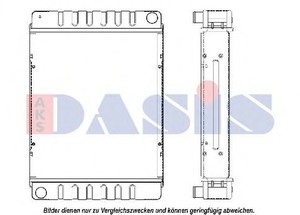 Фото Радіатор, охолодження двигуна AKS DASIS 440219N