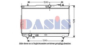 Фото Радіатор, охолодження двигуна AKS DASIS 510035N