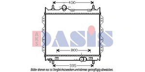 Фото Радіатор, охолодження двигуна AKS DASIS 520044N