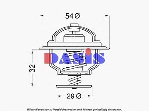 Фото Термостат, охолоджуюча рідина AKS DASIS 751889N