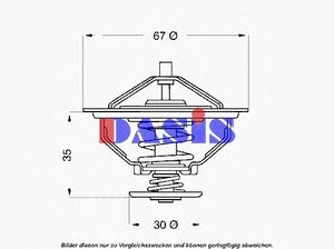 Фото Термостат, охолоджуюча рідина AKS DASIS 751923N