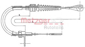 Фото Тросик газа Metzger 11.0651