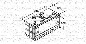 Фото Стартерна акумуляторна батарея Magneti Marelli 067124651002