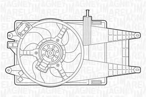 Фото Вентилятор, охолодження двигуна Magneti Marelli 069422045010