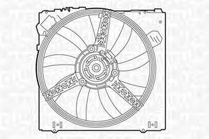 Фото Вентилятор, охолодження двигуна Magneti Marelli 069422344010