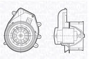 Фото Вентилятор салона Magneti Marelli 069 41 269 001 0