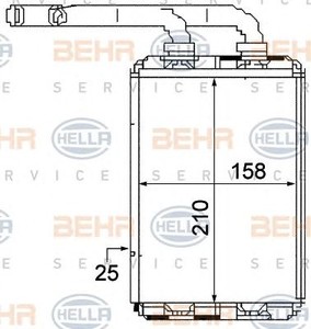 Фото Теплообмінник, отоплення салону Behr Hella Service 8FH 351 313-321