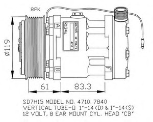 Фото Компресор, кондиціонер NRF 32132G