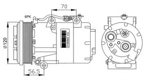 Фото Компресор кондиціонера NRF 32250G