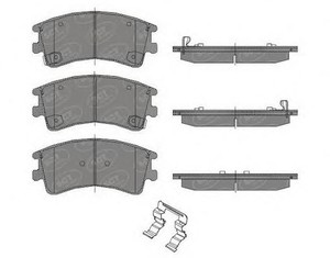 Фото Комплект тормозных колодок, дисковый тормоз SCT Germany SP444