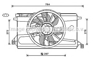 Фото Вентилятор, охолодження двигуна AVA COOLING SYSTEMS FD7562