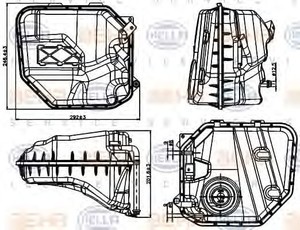 Фото Компенсационный бак, охлаждающая жидкость Behr Hella Service 8MA 376 737-201