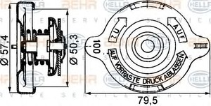 Фото Крышка, радиатор Behr Hella Service 8MY 376 742-181